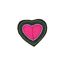 Broche cœur rose
