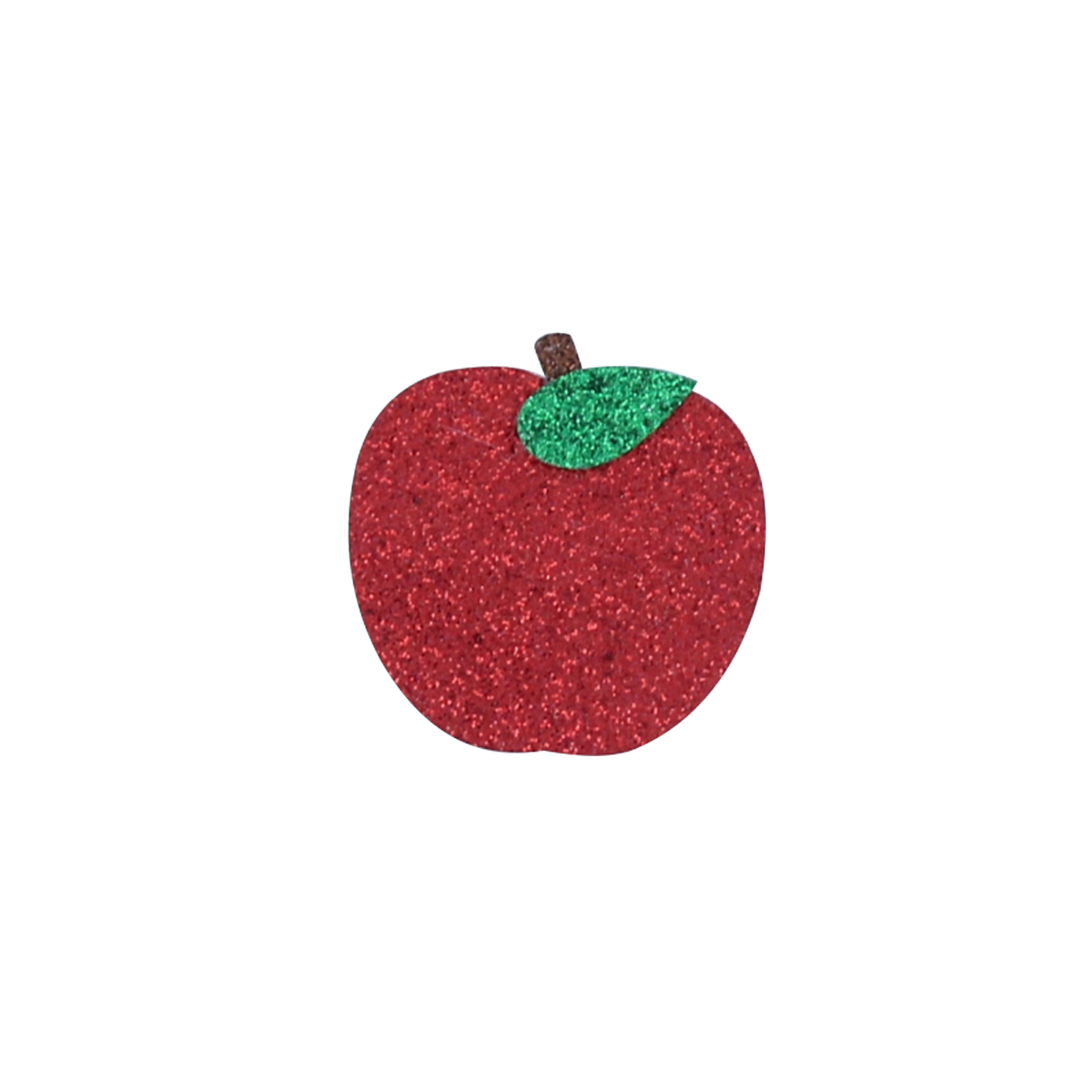 Broche paillettes pomme rouge