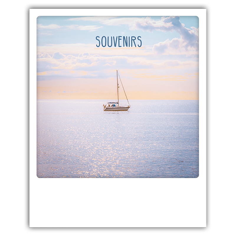 Carte polaroid souvenirs