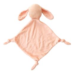 Doudou lange lapin éponge rose pâle