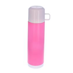 Gourde isotherme avec gobelet rose 500ml