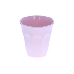 Grand verre en mélamine rose