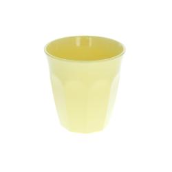 Grand verre en mélamine jaune