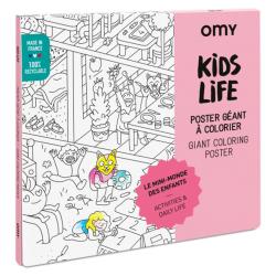 Poster géant Kids life à colorier