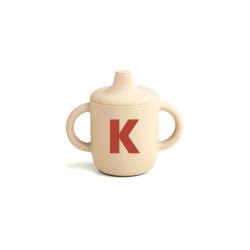 Tasse d'apprentissage en silicone lettre K