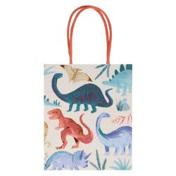 Lot de 8 sachets en papier Dinosaures