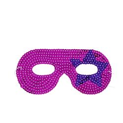 Masque Super-héros rose étoile mauve