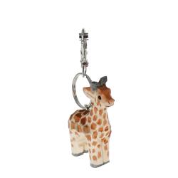 Porte-clés en bois girafe