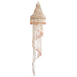 Suspension spirale en véritable coquillages