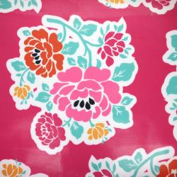 Toile cirée à fleurs roses Datcha