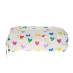 Trousse scolaire double compartiments multicœurs