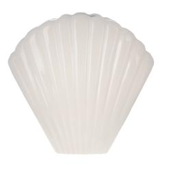 Vase coquillage céramique blanc