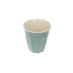 Petit verre en mélamine tacheté léopard vert