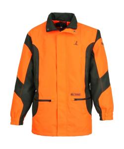 Veste de traque Percussion Stronger Evo - Orange, Orange, Taille XL, MADE IN CHASSE - Equipements de chasse