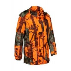 Veste de chasse Percussion Grand Nord - GhostCamo, Orange, Taille L, MADE IN CHASSE - Equipements de chasse MADE IN CHASSE