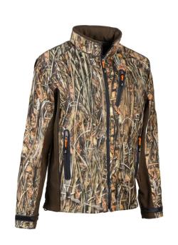 Blouson de chasse softshell Percussion GhostCamo Wet, Vert, Taille XL, MADE IN CHASSE - Equipements de chasse