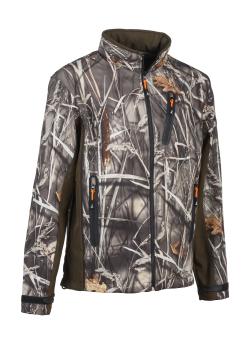 Blouson de chasse softshell Percussion GhostCamo Wet, Vert, Taille L, MADE IN CHASSE - Equipements de chasse
