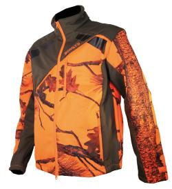 Veste de chasse Somlys Softshell 418, Orange, Taille 4XL, MADE IN CHASSE - Equipements de chasse