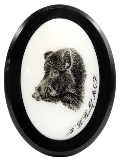 Calotte Sanglier pour fusil ou carabine, Blanc, MADE IN CHASSE - Equipements de chasse