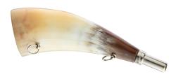 Corne de chasse 20 cm en corne naturelle Elless, MADE IN CHASSE - Equipements de chasse