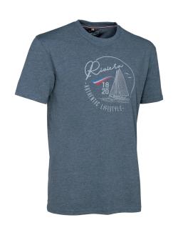 Tee-shirt Ligne Verney-Carron Riviéra - Bleu, Bleu, Taille S, MADE IN CHASSE - Equipements de chasse