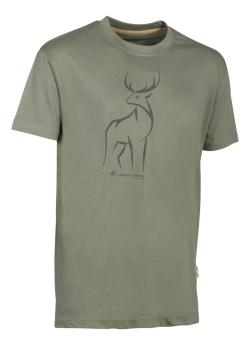 Tee-shirt de chasse Ligne Verney-Carron Tee Cerf, Vert, Taille 3XL, MADE IN CHASSE - Equipements de chasse