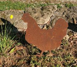 Silhouette métallique Poule dressée, MADE IN CHASSE - Equipements de chasse
