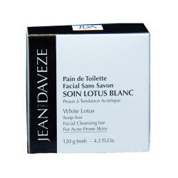Pain de Toilette Facial sans Savon - Lotus Blanc-120gr JEAN D\'AVEZE
