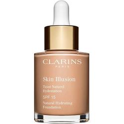 Skin Illusion Fond de Teint - Effet peau nue et Hydratation SPF15 30ml- CLARINS