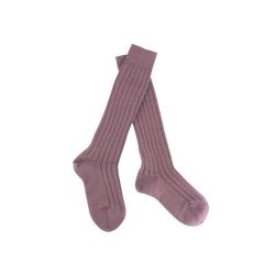 Promo - DORE DORE - PROMO - DORE DORE - chaussettes hautes enfant laine et coton Marron - - CHAUSSMART