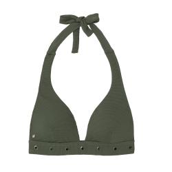 Pomm'Poire Haut de maillot de bain triangle kaki Zanzibar