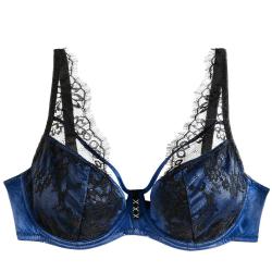 Pomm'Poire Soutien-gorge à armatures grand maintien bleu Illégal