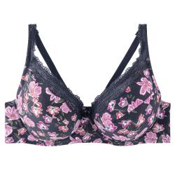 Pomm'Poire Soutien-gorge à armatures grand maintien multico gris Tarot