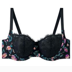 Pomm'Poire Soutien-gorge à armatures grand maintien noir Impériale