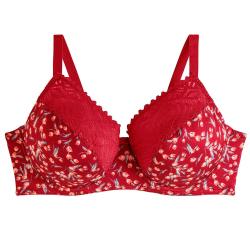 Pomm'Poire Soutien-gorge à armatures grand maintien rouge Paprika