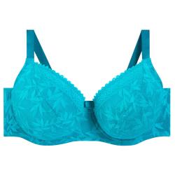 Pomm'Poire Soutien-gorge à armatures grand maintien turquoise Savane