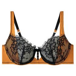 Pomm'Poire Soutien-gorge à armatures noir/jaune Tsunami