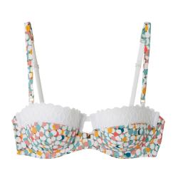 Pomm'Poire Soutien-gorge ampliforme coque moulée imprimé Meringue