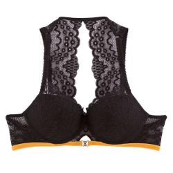 Pomm'Poire Soutien-gorge coques moulées noir Tandem