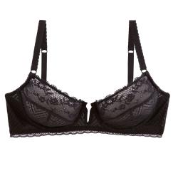 Pomm'Poire Soutien-gorge corbeille noir Smoky Eye