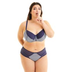 Pomm'Poire Soutien-gorge grand maintien marine Pacotille