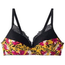 Pomm'Poire Soutien-gorge sans armatures coque souple jaune Shaker