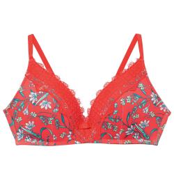 Pomm'Poire Soutien-gorge sans armatures coque souple rouge Rouge