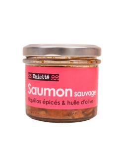 Emietté de saumon sauvage aux piquillos épicés et huile d'olive - Edélices
