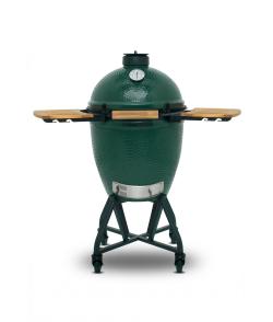 Barbecue kamado OBSIDIAN 55 cm vert – grill fonte, fumage, thermomètre et chariot inox