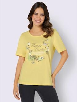 T-shirt à manches courtes imprimé - citron-écru - 42 - Moda Vilona