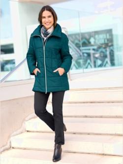 Doudoune doublure et garnissage chaud , bleu pétrole, taille 58 - MODA VILONA - Mode Femme et Homme