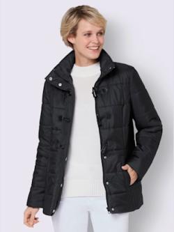 Doudoune glissière sous patte de boutonnage , noir, taille 52 - MODA VILONA - Mode Femme et Homme
