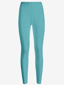 Legging femme uni ceinture élastique , turquoise, taille 58 - MODA VILONA - Mode Femme et Homme