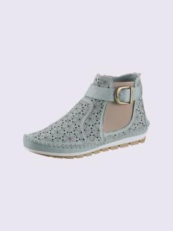 Bottines largeur g* , bleu tourterelle, taille 40 - MODA VILONA - Mode Femme et Homme